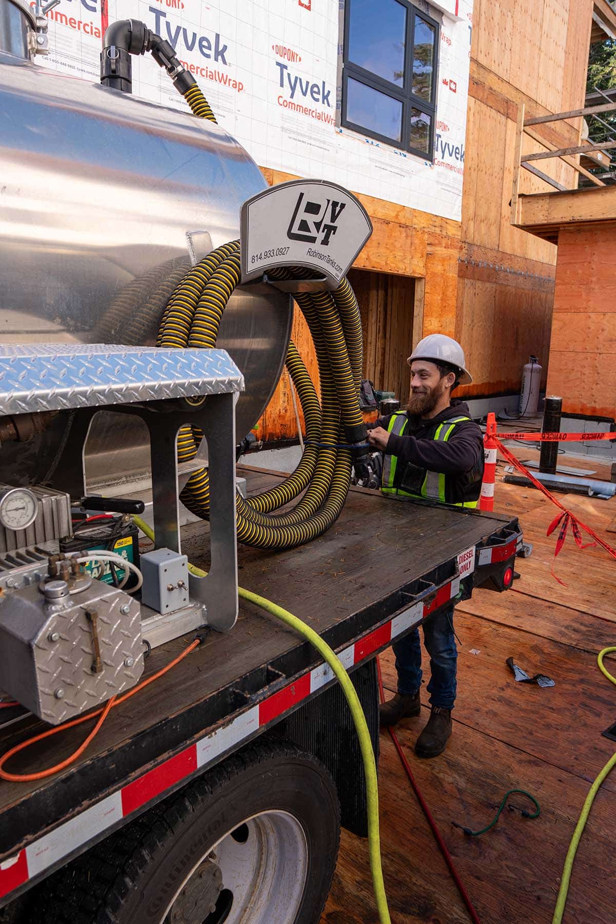 man working for a sanitation company